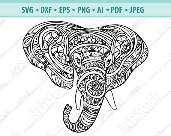 Download Elephant Animal Ethnic Mandala Boho Tribal Svg Indian Elephant Etsy