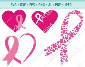 Cancer Ribbon SVG, Cancer Survivor, Awareness Ribbon SVG, breast cancer ribbon, bundle svg, Files for Cricut, Silhouette Cameo svg, png, dxf