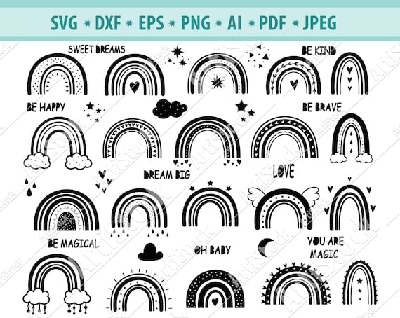 Download Rainbow Svg Silhouette Cut File