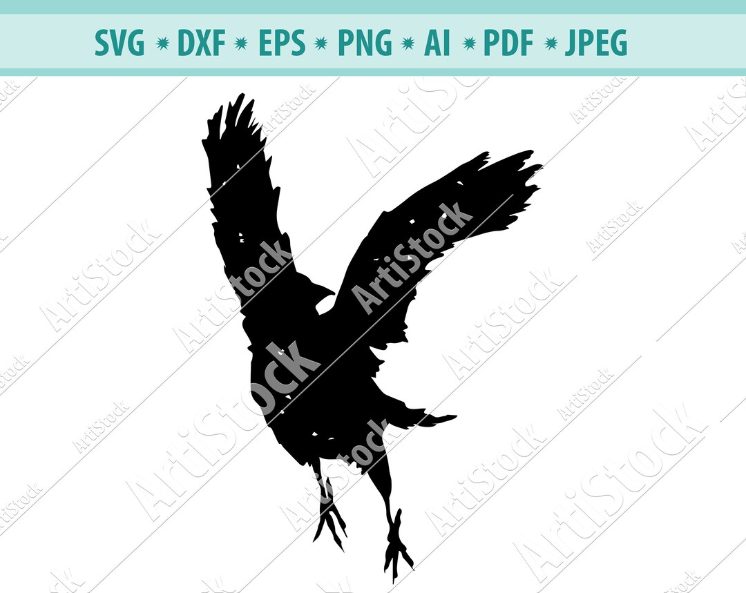 Raven SVG, Crow Svg, Raven Clipart, Raven Files for Cricut, Raven Cut ...