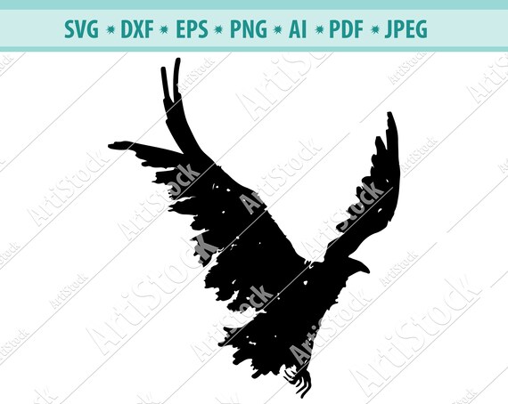 Download Crow Svg Dxf Png Crow Clip Art Crow Vinyl Cut File Crow Cricut Cut File Crow Digital Clip Art Crow Svg Files Clip Art Art Collectibles