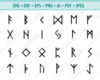 Nordic runes Svg, Viking runes svg, Runes Svg, Viking alphabet Svg, Letters svg, Celtic runes Png, Elder Futhark Dxf, Eps, Files for cricut