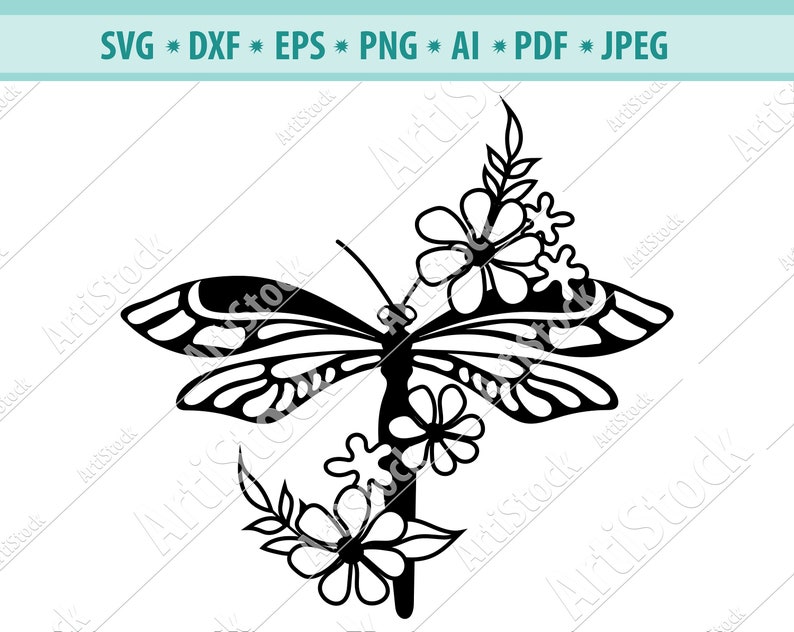 Download Dragonfly Clipart Floral Dragonfly Svg Floral Insect Svg Dxf Cricut Eps Dragonfly Svg File Dragonfly Flower Svg Dragonfly Cut File Clip Art Art Collectibles Lifepharmafze Com