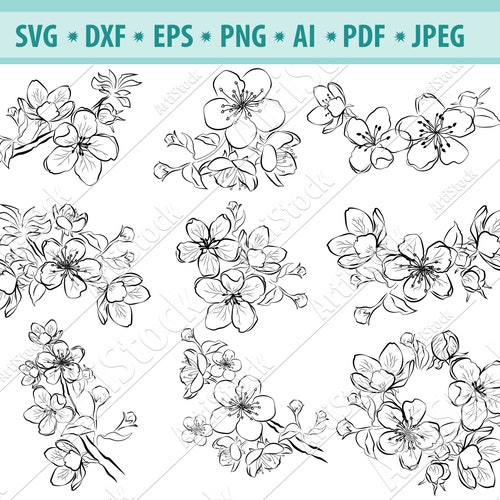 Flower Frame SVG Flower Wreath SVG Wreath SVG Glowforge Cut | Etsy
