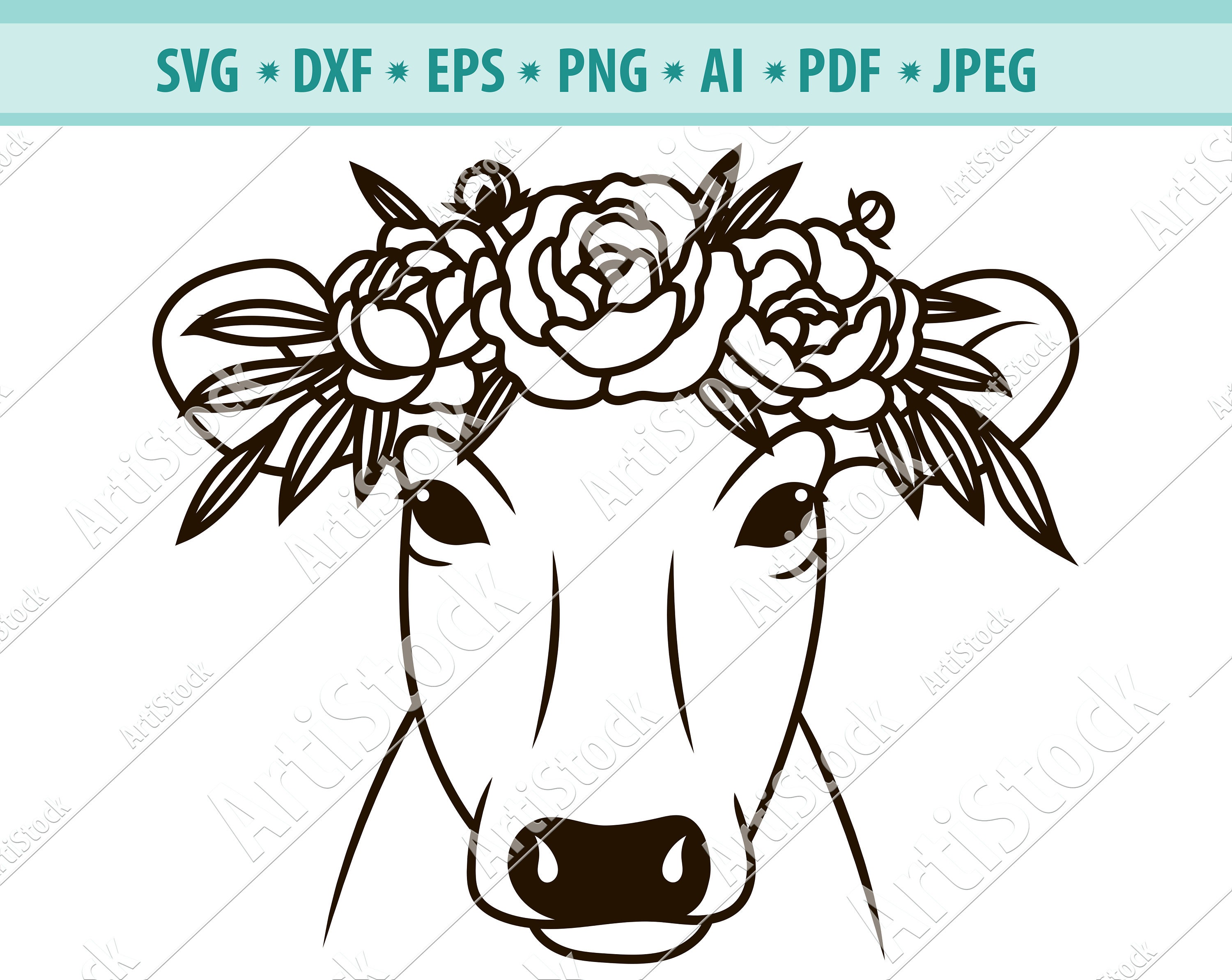 Free Free 254 Flower Crown Svg Black And White SVG PNG EPS DXF File