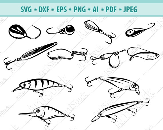 Fishing Bait Svg, Fishing Svg, Fishing Clipart, Fishing Files for