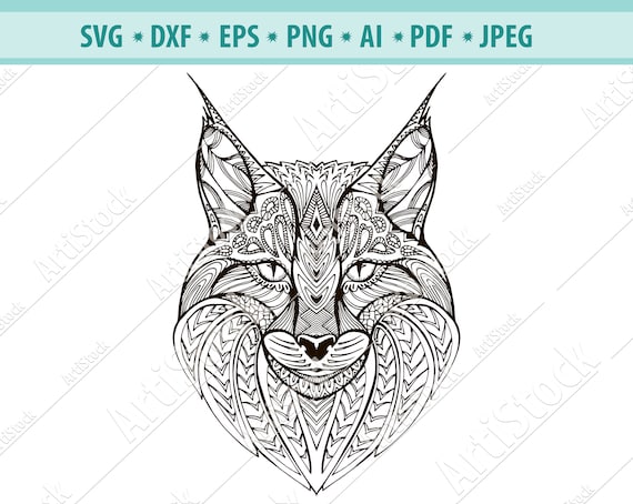 Download Zentangle Cat SVG Mandala Cat SVG Cat for cricut zentangle ...