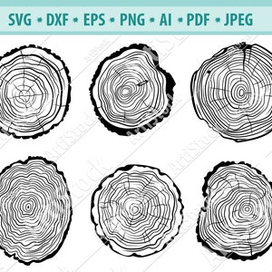 Tree Slice Slab , Trunk Stump Svg, Lumber svg, Lumberjack Cutting file, Logs Chop Svg, Forest Svg, Files for Cricut, Tree Svg, EPS , PNG,Dxf