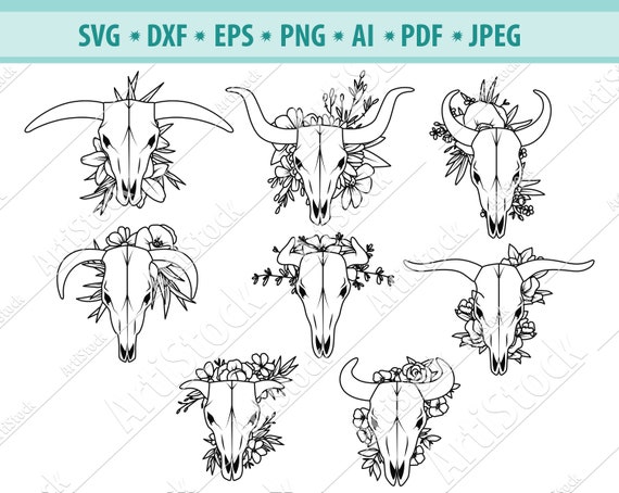 Download Buffalo Svg Cow Skull Cut File Cow Skull Floral Svg Eps Bull Skull With Flowers Svg Png Floral Cow Svg Cow Skull Svg Boho Svg Clip Art Art Collectibles Eco Mus Pl
