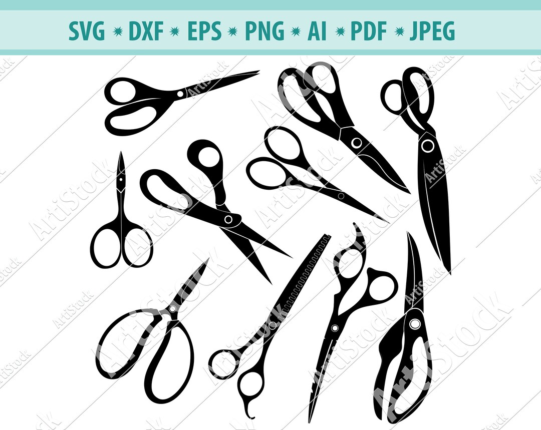 Scissors SVG Bundle, Scissors SVG, Scissors Clipart, Scissors Cut Files ...