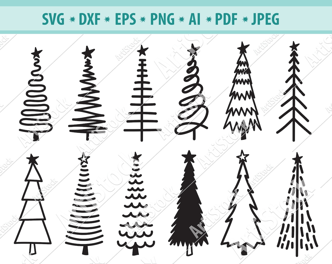 Christmas Tree Svg Christmas Svg Christmas Tree Cut File | Etsy