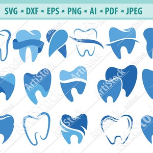 ZĄB SVG, zęby svg, dentysta svg, stomatologiczny svg, ząb dentysty svg, logo kliniki stomatologicznej clipart, plik cięcia zęba, sylwetka cricut dxf pdf png
