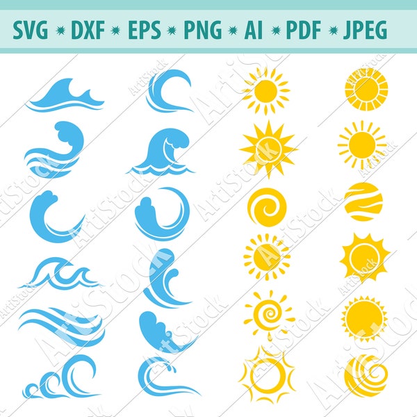 Sun Rays Dxf Sea Ray Logo Dxf Files - Etsy