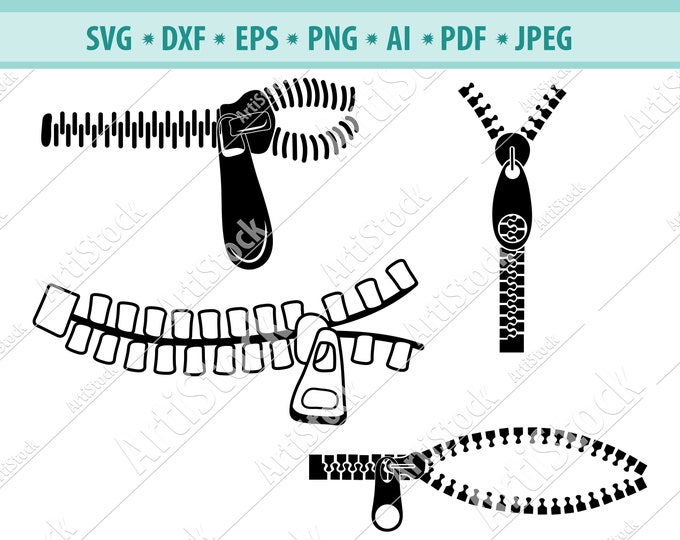 Zip Rider Svg Zippers Svg File, Zipper Clipart, Zipper Outline SVG, Zipper Png, Open ...