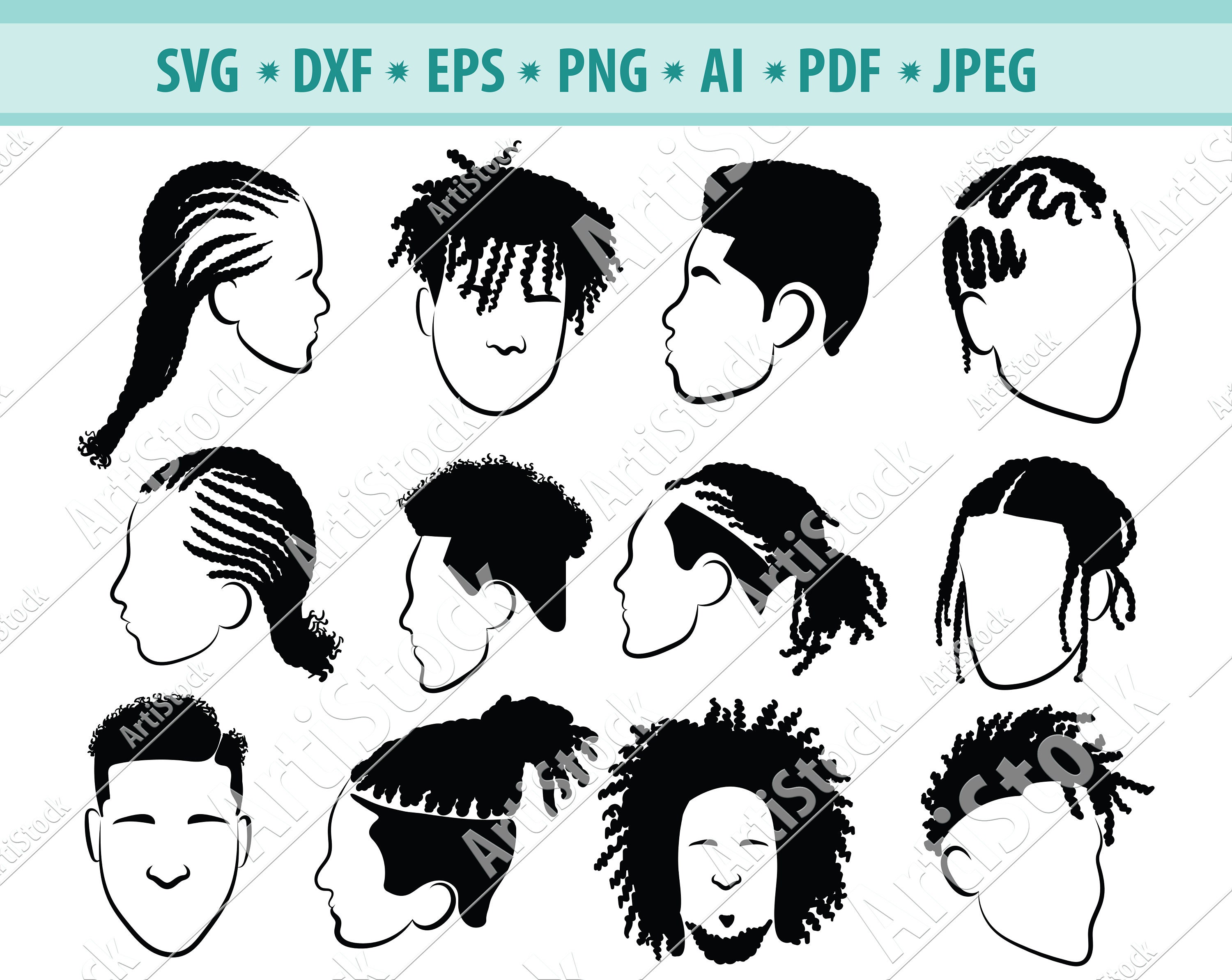 Afro Hairstyles SVG Black Man Bundle Svg Hair Dreadlocks - Etsy Ireland Afro Hairstyles SVG Black Man Bundle Svg Hair Dreadlocks - Etsy Ireland