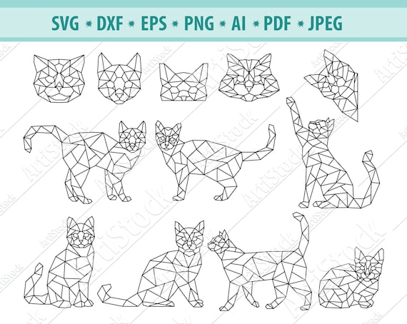 Visual Arts Craft Supplies & Tools Collage Png Cat Outline Files for