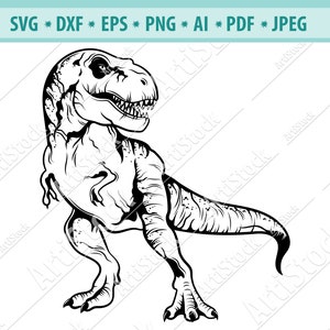 T-Rex SVG, T-Rex SVG, Trex SVG, Dinosaur Svg, T-Rex Clipart, T-Rex Files for Cricut, T-Rex Cut Files For Silhouette, Dxf, Png, Eps, Vector