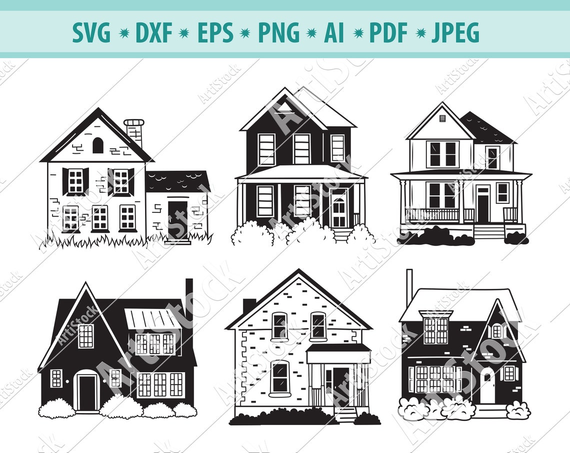 House Svg Bundle Building Svg Home Svg Architecture Svg - Etsy