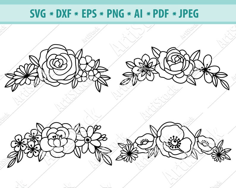 Download Floral headband svg Flower headband for women Png Svg file | Etsy