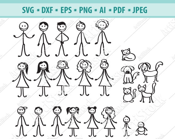 Download Stick Family Svg Bundle Stick Family Cut Files Stick Family Etsy