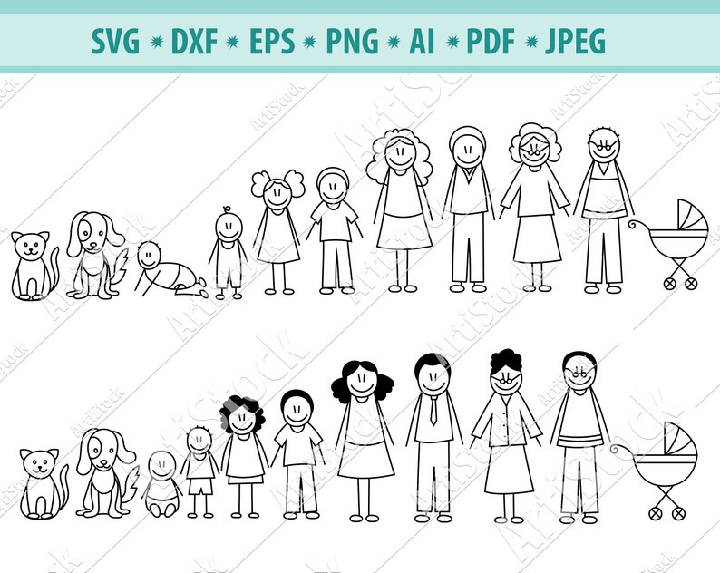 Free Free 73 Stick Family Svg Bundle SVG PNG EPS DXF File