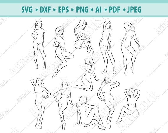 Download Body Girl Svg Nude Girl Svg Slender Girl Svg Outline Girl Svg Silhouette Fitness Woman Clipart Dfx Svg Cut File Circuit Cut Cutting