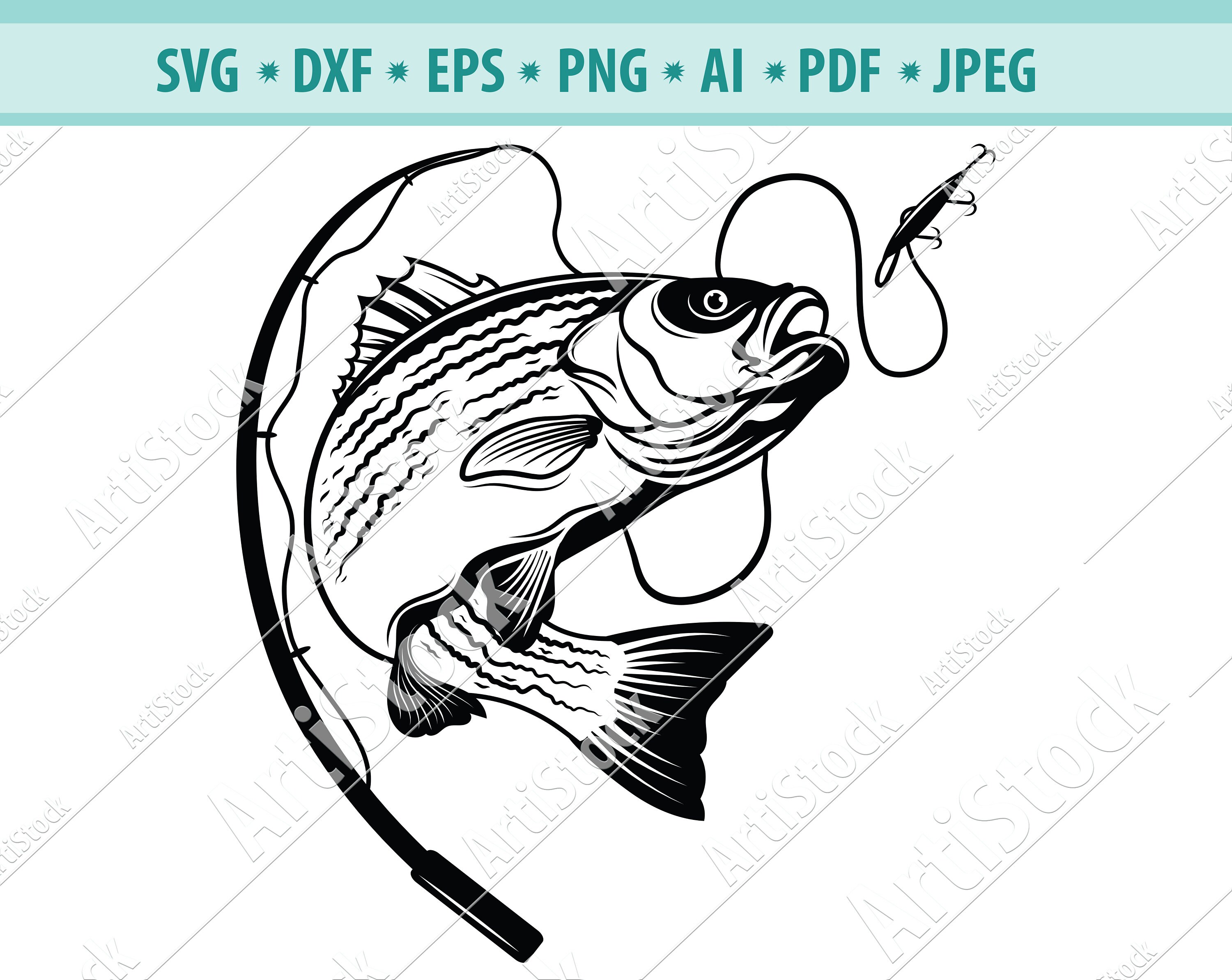 Free Free 316 Silhouette Bass Svg SVG PNG EPS DXF File