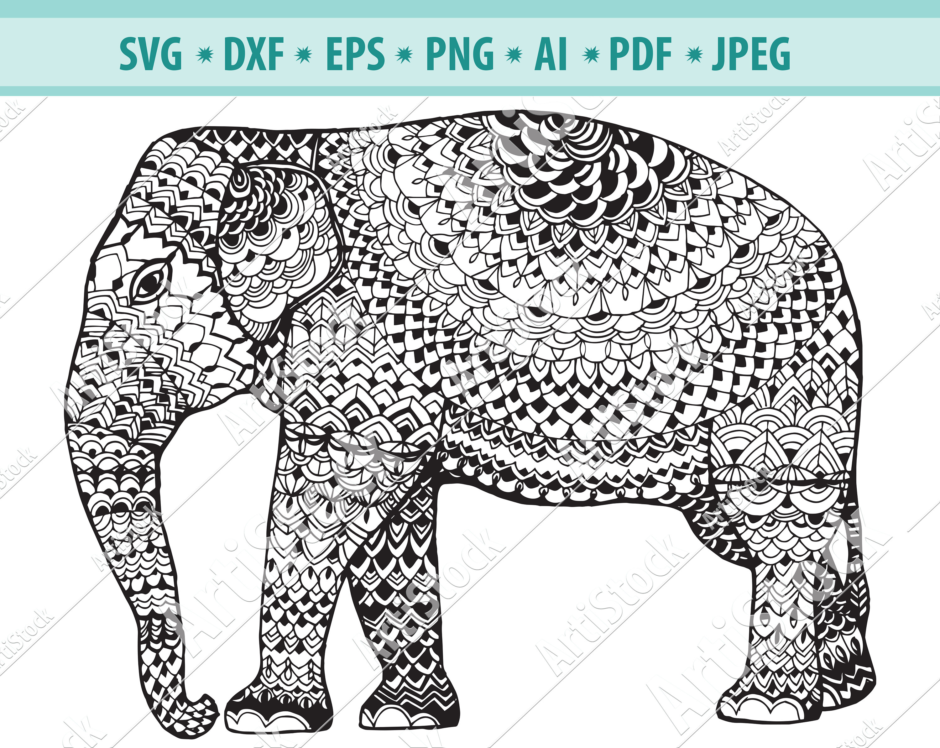 Free Free 234 Elephant Indian Svg SVG PNG EPS DXF File