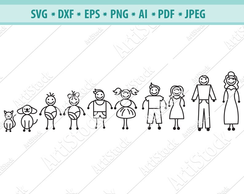 Free Free Stick Family Svg Bundle 362 SVG PNG EPS DXF File