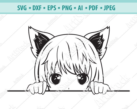 Anime Svg Anime chica con orejas Svg Chica de dibujos - Etsy España Anime Svg Anime chica con orejas Svg Chica de dibujos - Etsy España