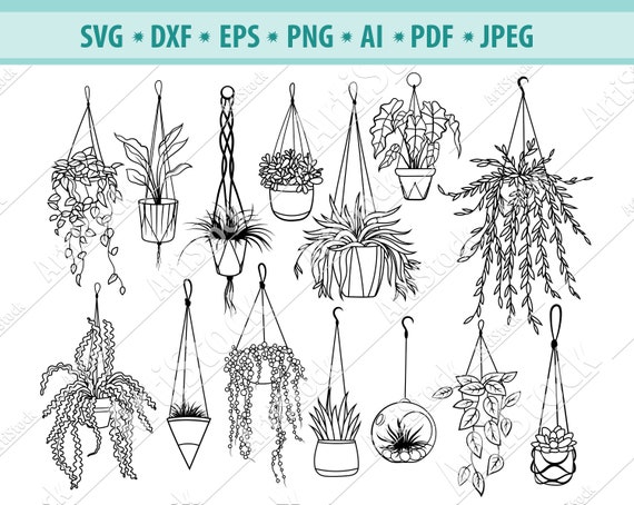 Free Free 170 Silhouette Flower Pot Svg SVG PNG EPS DXF File
