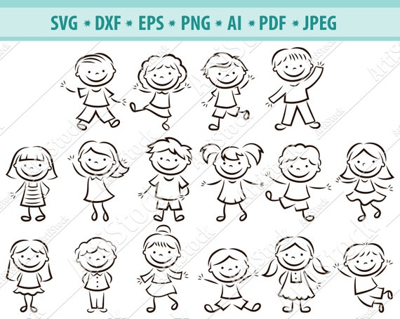 Download Stick Kids Svg Bundle Stick Kids Cut Files Stick Kids Etsy