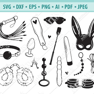 Sexuelle Dinge Svg, Erwachsene Sex Spielzeug Svg, Handschellen Svg, Spanking Svg Datei, BDSM Svg, sexuelle Svg, Peitsche Svg, Svg-Datei für Cricut, Png, Dxf, Eps