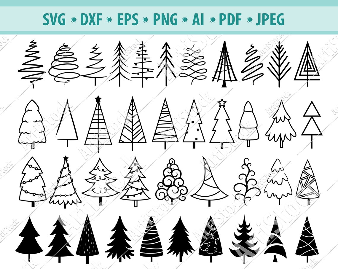 Christmas Tree Svg Christmas Svg Christmas Tree Cut File - Etsy