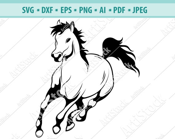 Download Horse Svg Mustang Svg Horses Svg Horse Silhouette Horse Etsy