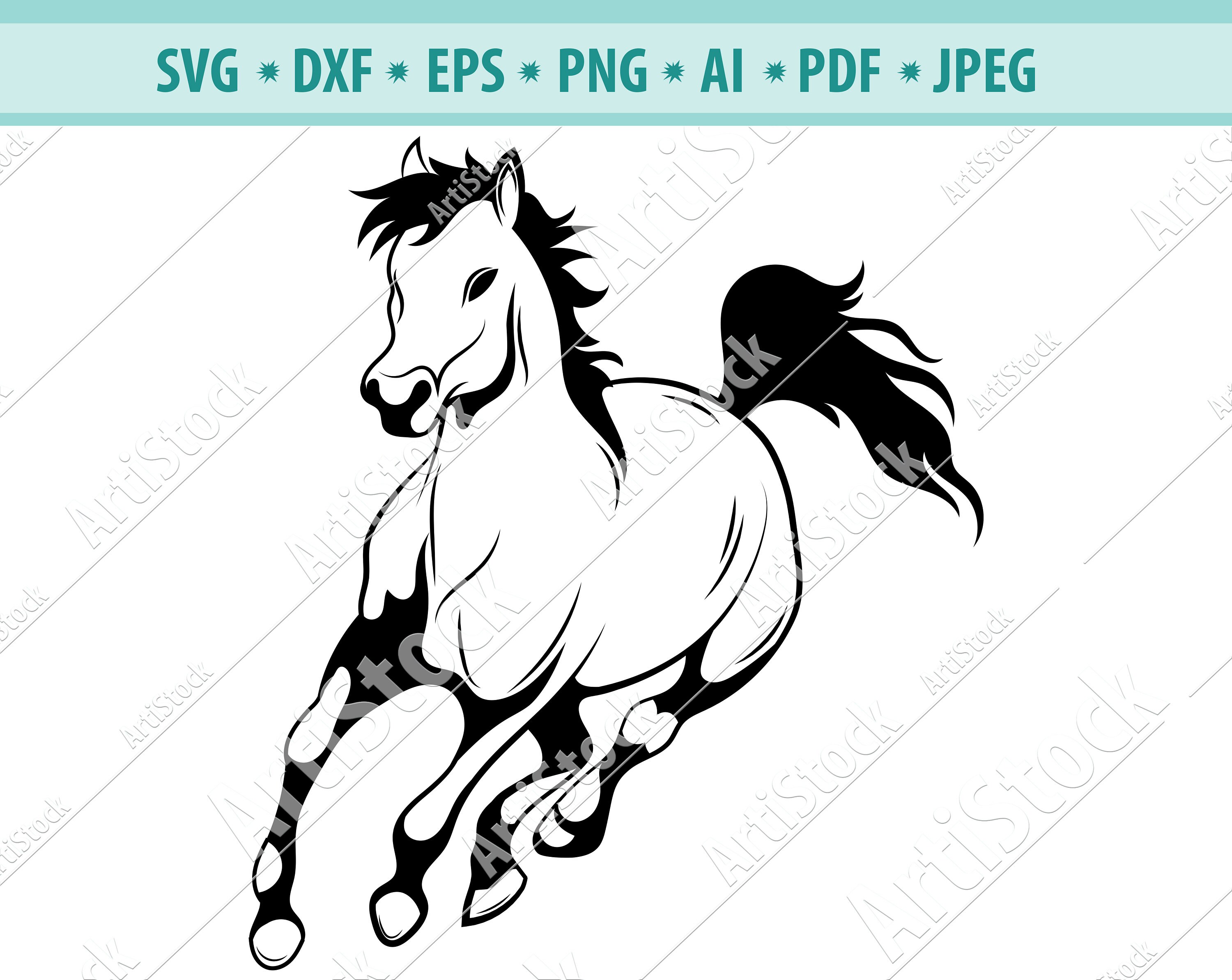 Drawing & Illustration Digital Horse Ride Horse Vector Horse svg Horse
