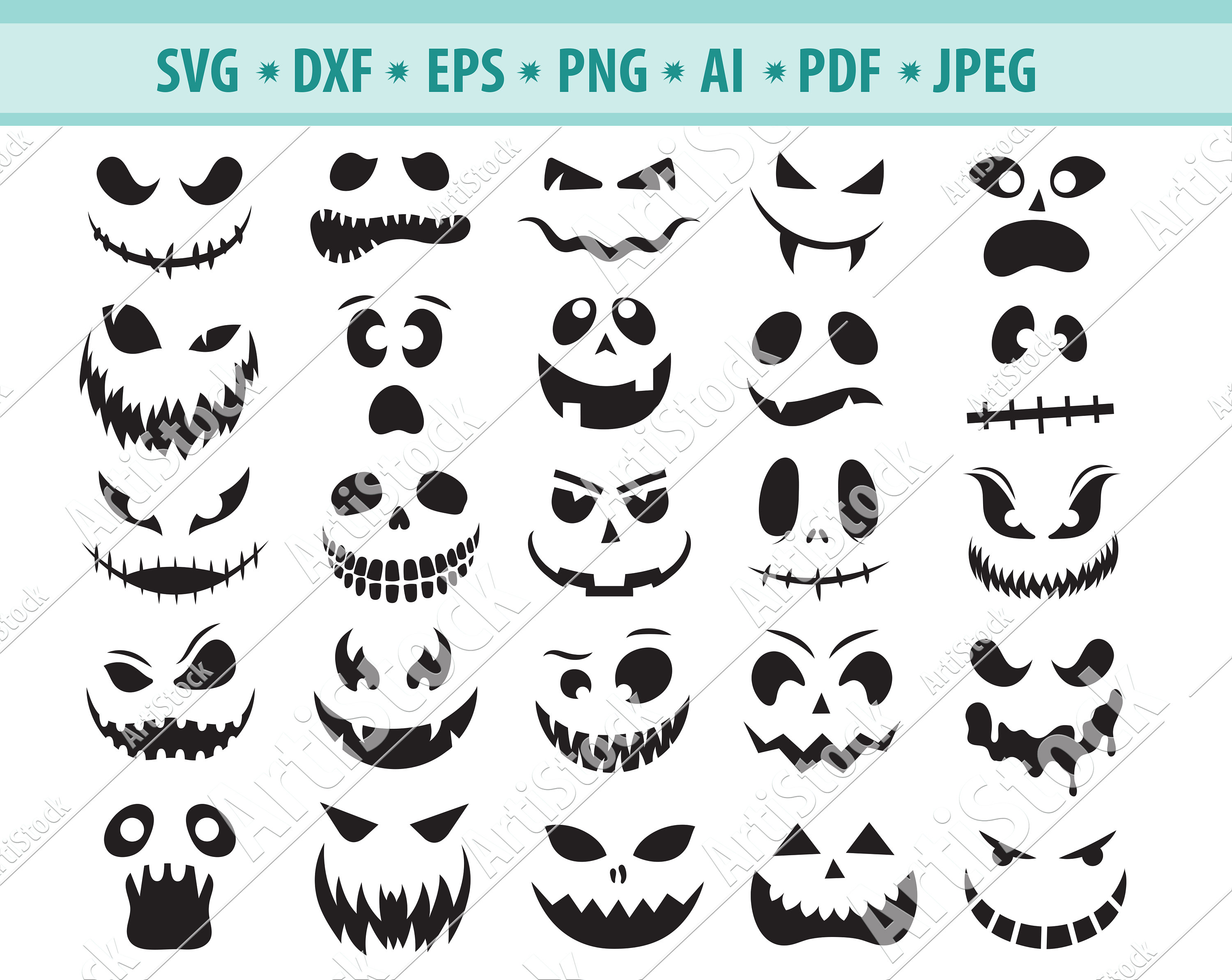 Scary Smile for Halloween Face Graphic by IrynaShancheva · Creative Fabrica