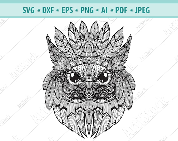 Download Owl Svg Cutting Files Zentangle Owl Svg Mandala Owl Vector Etsy
