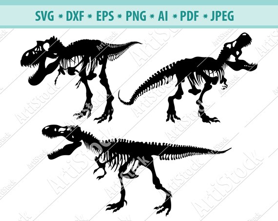 Download Dinosaur Skeleton Svg Dinosaur Bone Svg Bone Svg Dinosaur Etsy