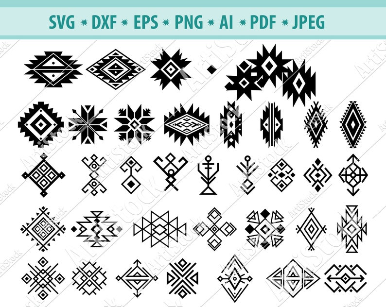 Download Clip Art Aztec Sign Svg Jpg Png Ethnic Motifs Svg Tribal Pattern Svg Svg File For Cricut Ethnic Svg Ethnic Pattern Svg Eps Silhouette Cameo Art Collectibles