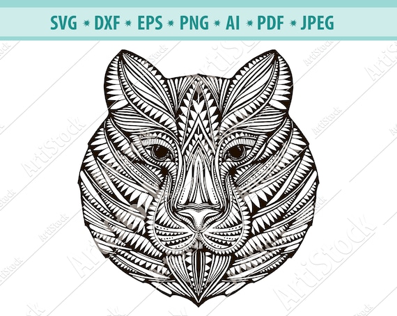 Download Zentangle Cat Svg Mandala Cat Svg Cat For Cricut Zentangle Etsy PSD Mockup Templates