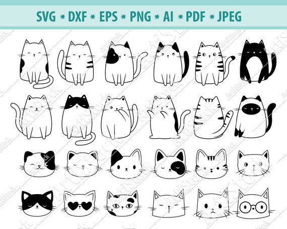 ANGRY CAT SVG Cat Clipart Cute Angry Cat Svg Cut Files for 