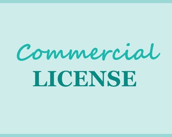 Commercial License, 1 Design = Unlimited Uses (Copies)