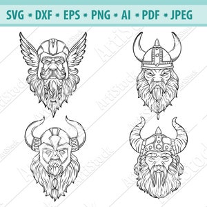 Viking SVG, Nordic Vikings Svg, Viking Helmet Svg, Viking Celtic Svg, Viking head Svg, Helmet Svg, Files For Cricut, Eps, Dxf