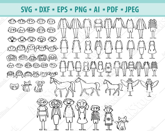 Free Free 345 Stick Family Svg Bundle SVG PNG EPS DXF File