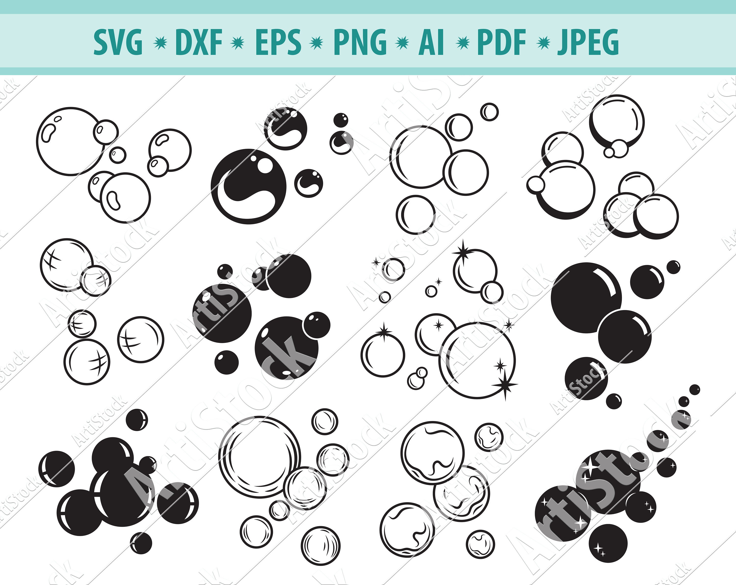 Blowing bubbles Cricut svg Bubble svg ClipArt soap bubble svg Png