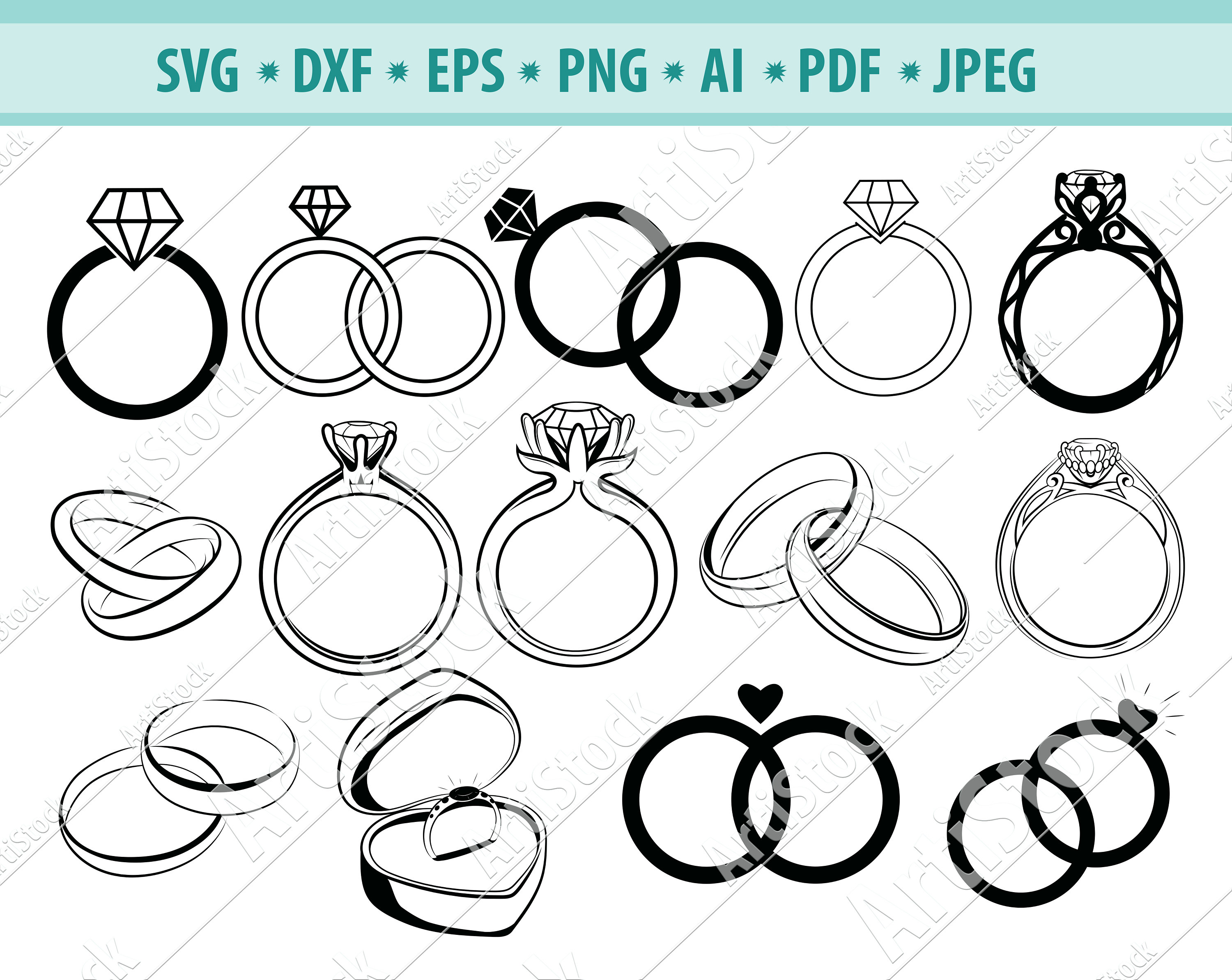 Wedding Rings Icon. Shadow Reflection Design. Vector Illustration Stock  Vector Image & Art - Alamy