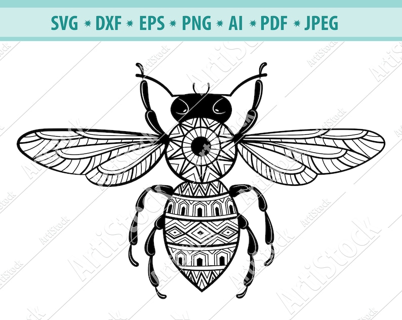 Download Mandala Svg Designs Bee Svg Files Bee Decal Bee Mandala Svg Bee Clipart File For Cricut Zentangle Svg Bee Shirt Design Bee Cut Files Clip Art Art Collectibles