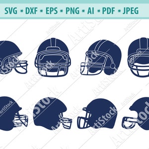 Football Helmet SVG, Football SVG, Helmet SVG, Football Cut Files, Cricut Cutting Files, Silhouette Cut Files, Svg Files, Clipart Png, Dxf