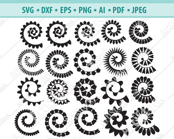 Free Free 78 Free Rolled Flower Svg Template SVG PNG EPS DXF File